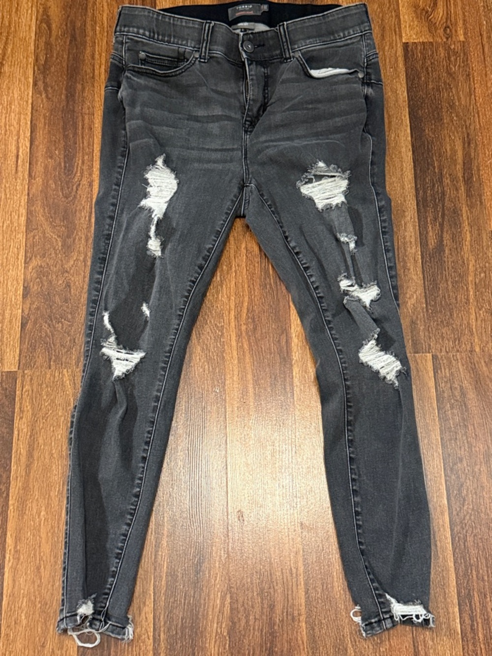 Women’s Torrid Distressed Black Ripped Jeans